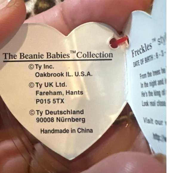Ty Beanie Babies Freckles The Leopard - NWMT - Picture 10 of 11